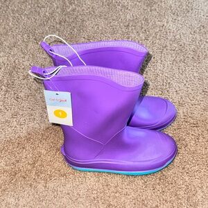 Cat & Jack Kids Purple and Blue Rain Boots